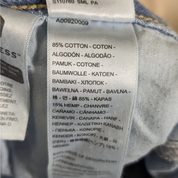 Levis Jeans Women High Waisted Straight Blue 32x29 Ladies Levi Strauss Hemp - Picture 13 of 15